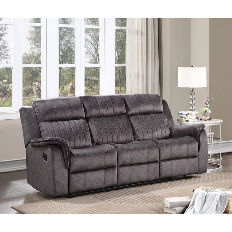 Modern Living Room Power Reclining Sofa, Soft Tufted Pillow Back Sofa Couch, Dark Gray