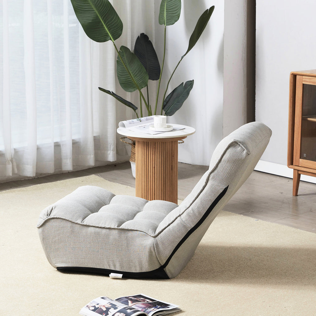 Folding Lazy Sofa with Ergonomic Design / Ideal for Working by the Bed