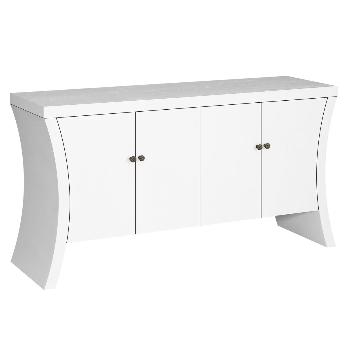 Hand Painted White - Advanced Engineering for Longevity - Bedroom Storage - Retro-Modern Flair with Metal Clasps