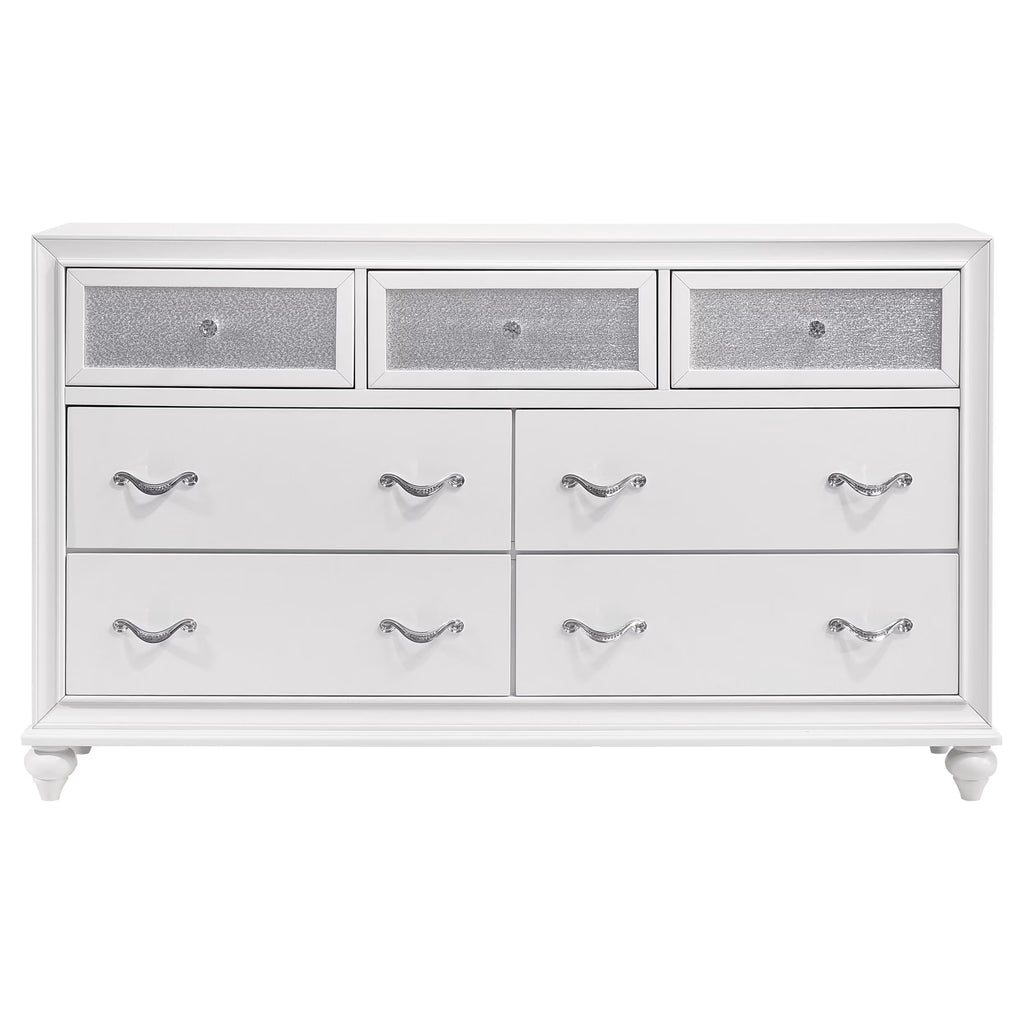 Barzini 4-Piece California King Bedroom Set White