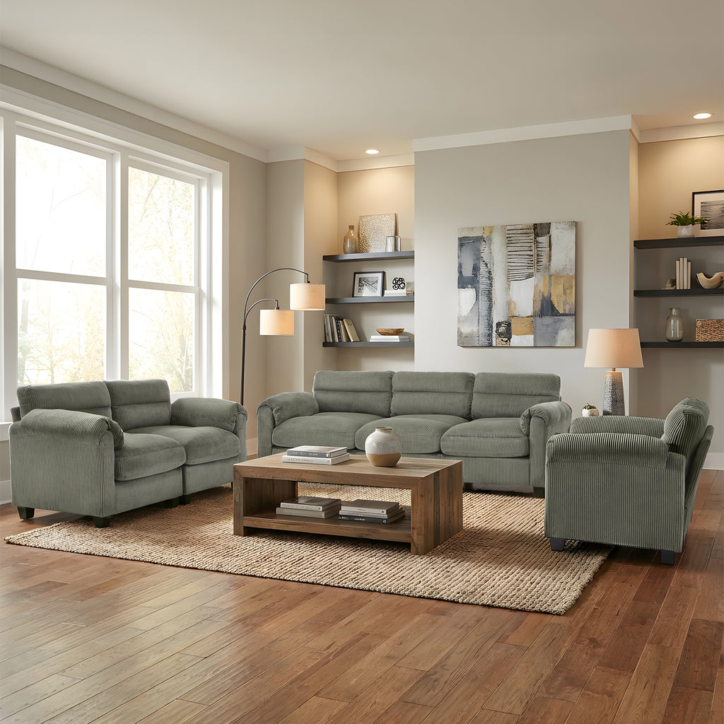 Modular Sectional Sofa Couches Living Room Sofa Set Ideal for Small Spaces & Family Fun Green