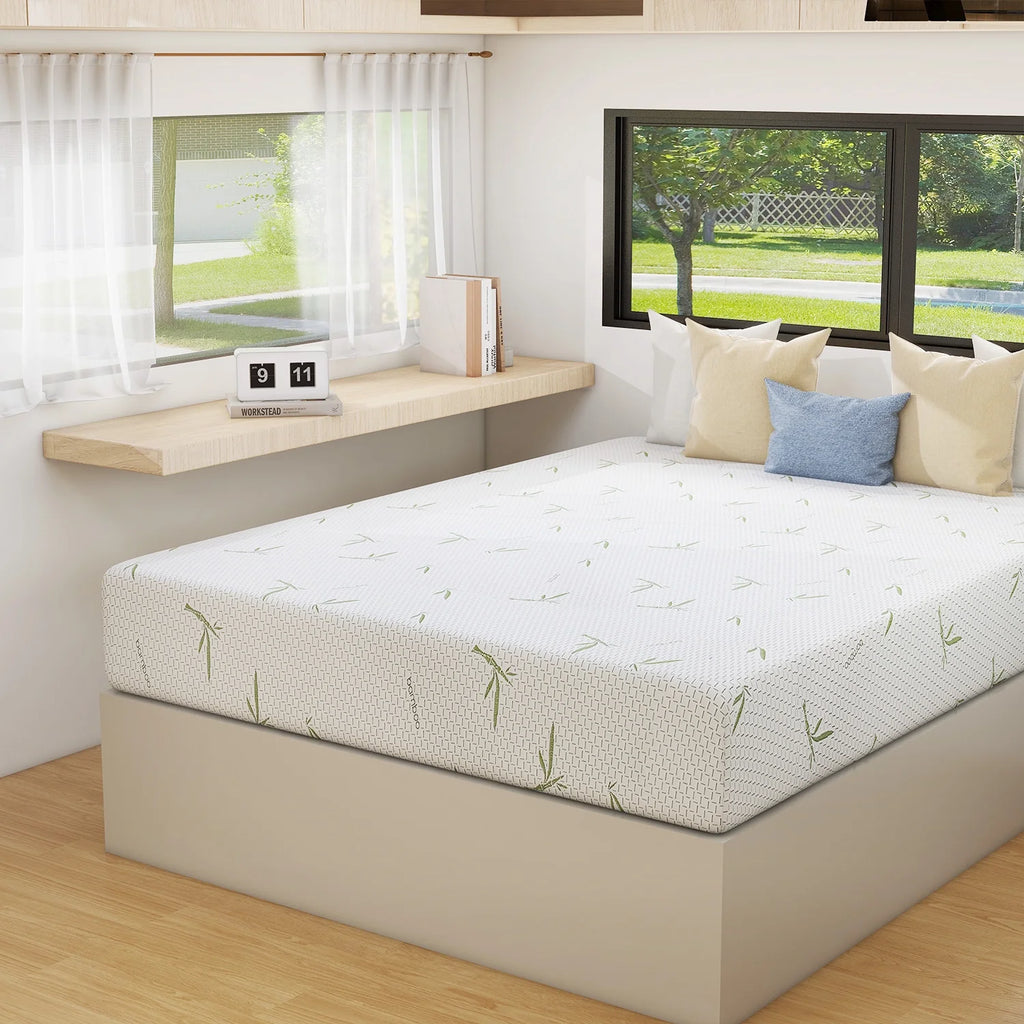 Short Queen Memory Foam Mattress, RV Mattress, 8 Inch Short Queen Size Mattress for Rvs, Campers Trailers Mattress in a Box