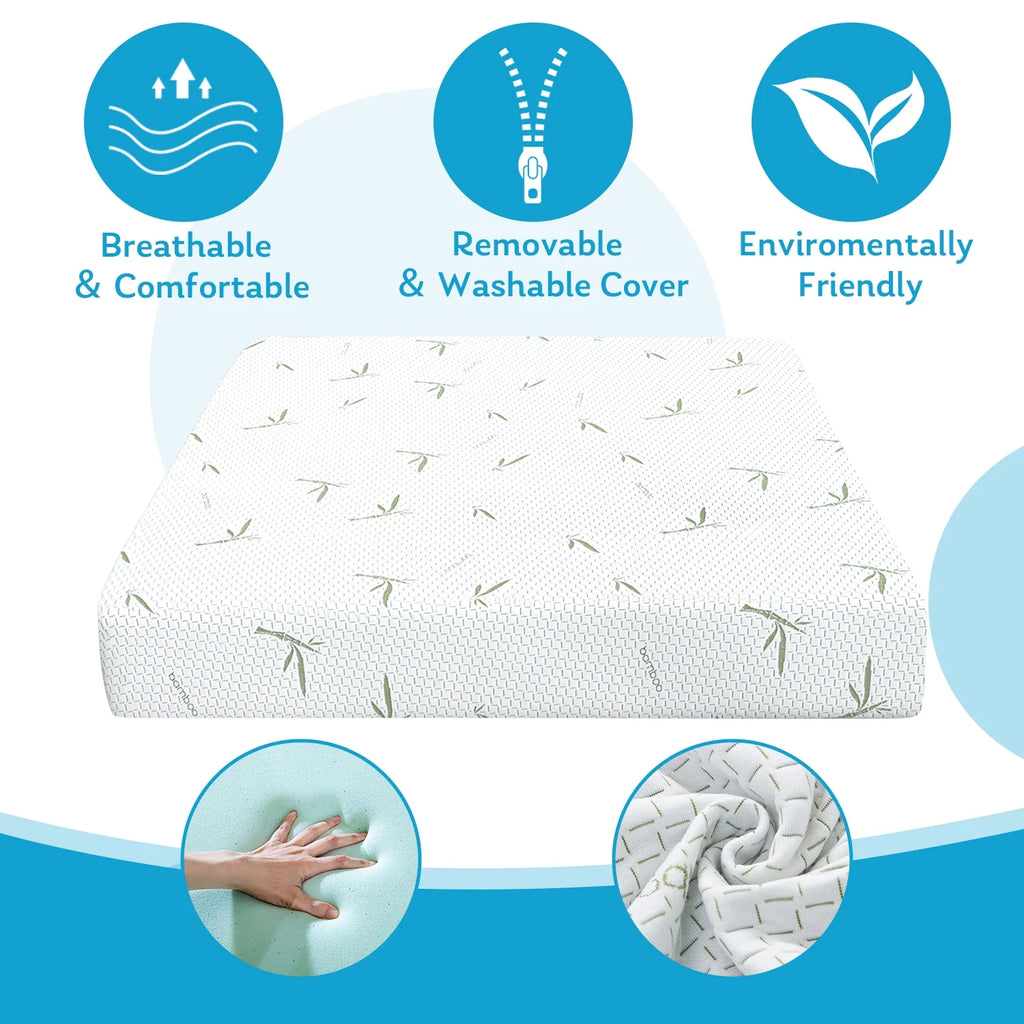 Short Queen Memory Foam Mattress, RV Mattress, 8 Inch Short Queen Size Mattress for Rvs, Campers Trailers Mattress in a Box
