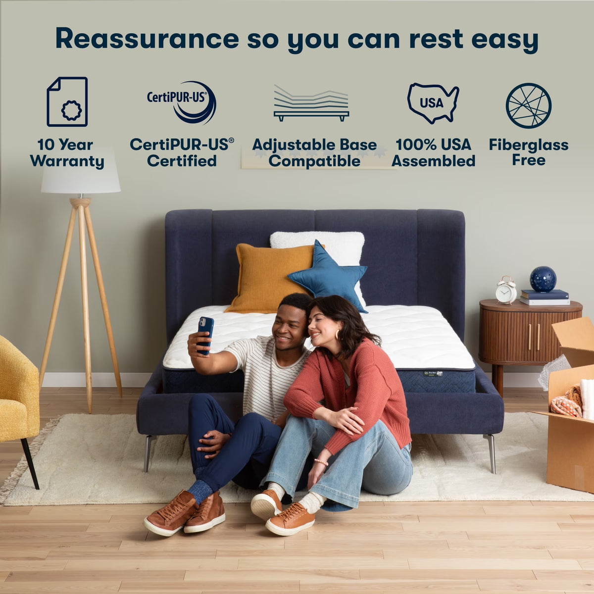 8" Twin Mattress, Five Star Mattress Medium, Innerspring Adult pedic, Hybrid, Mattress in a Box, Twin Size Mattress