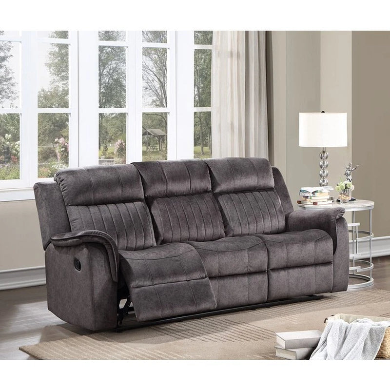 Modern Living Room Power Reclining Sofa, Soft Tufted Pillow Back Sofa Couch, Dark Gray