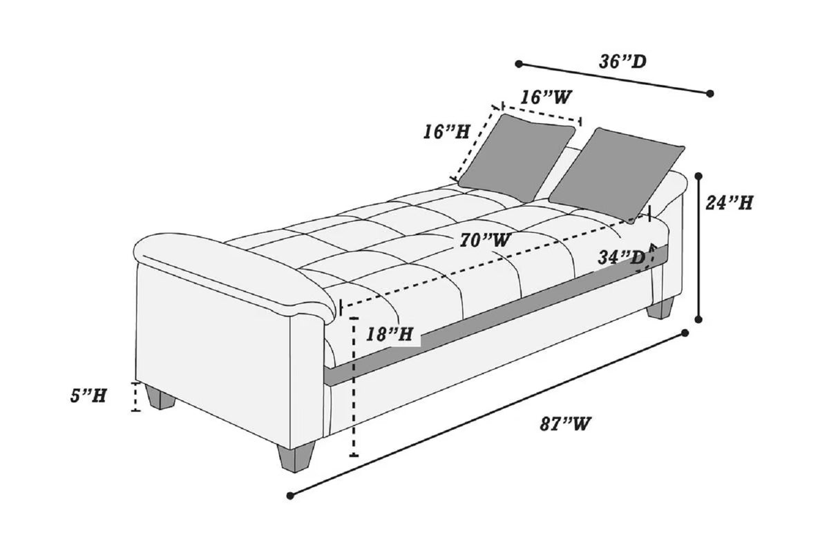 Modern Contemporary Living Room Adjustable Sofa Chocolate Microfiber Couch Plush Cushion Storage Couch 1Pc Sofa