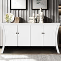 Hand Painted White - Advanced Engineering for Longevity - Bedroom Storage - Retro-Modern Flair with Metal Clasps